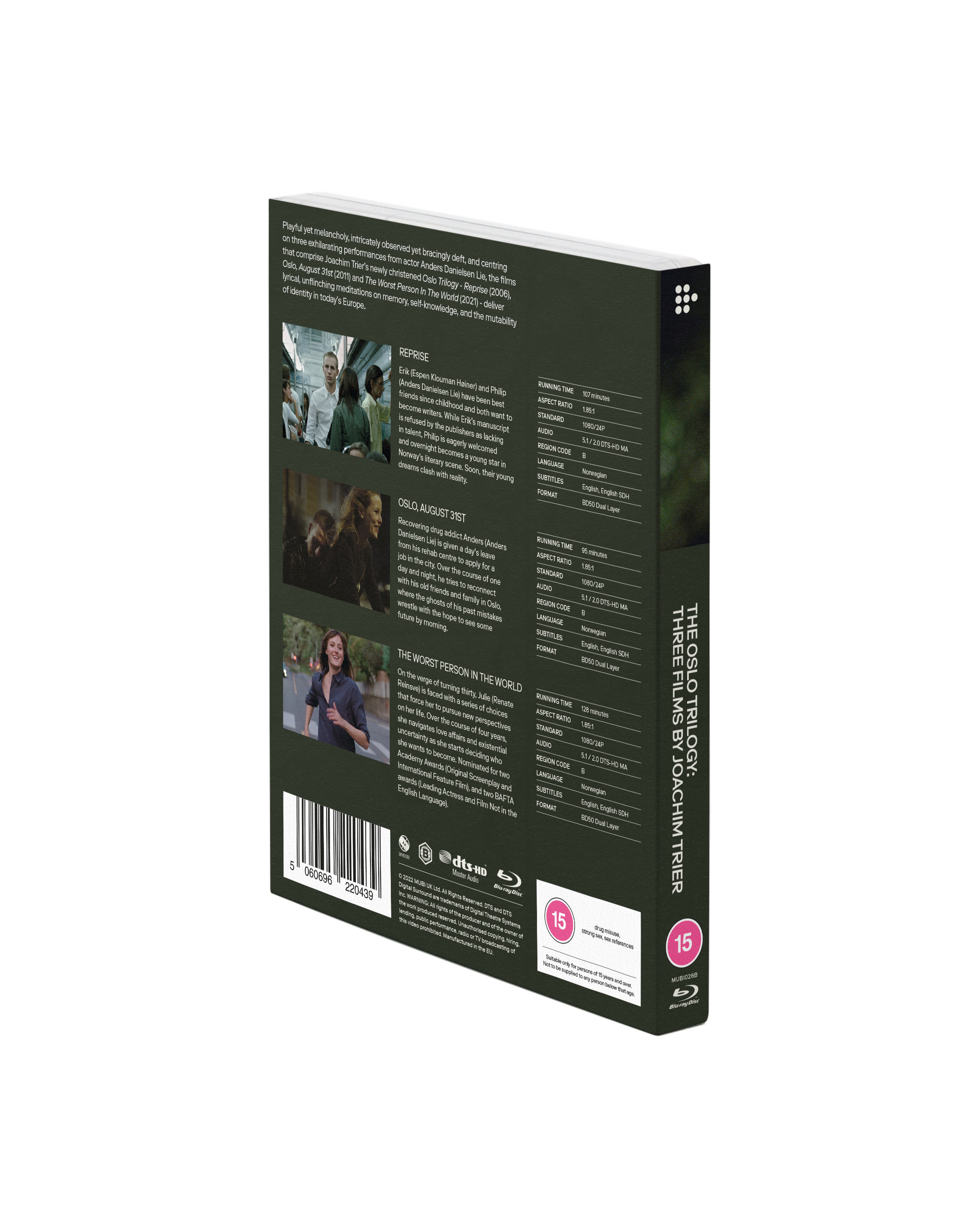 Le coffret Blu-ray de la Trilogie d'Oslo