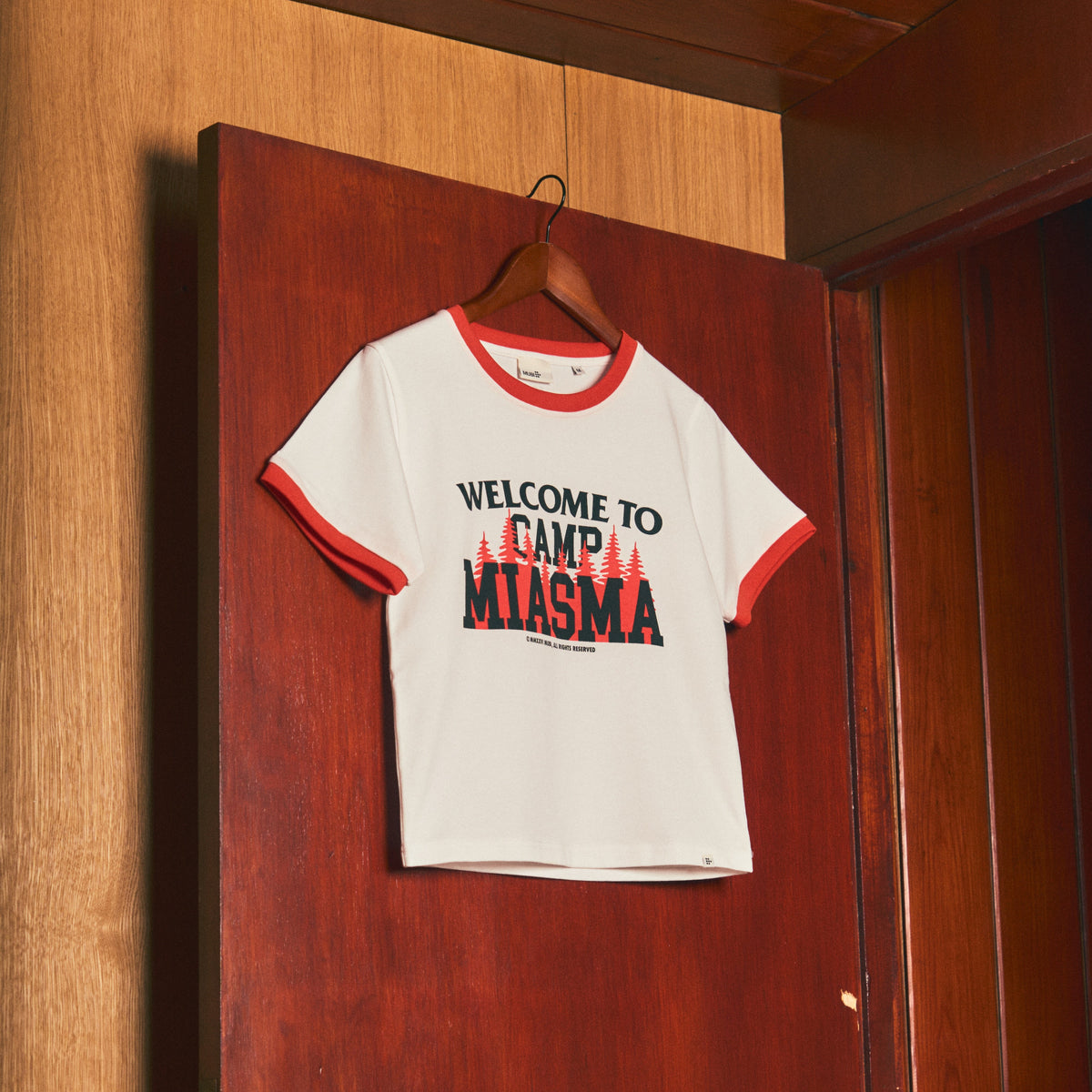 WELCOME TO CAMP MIASMA T-SHIRT