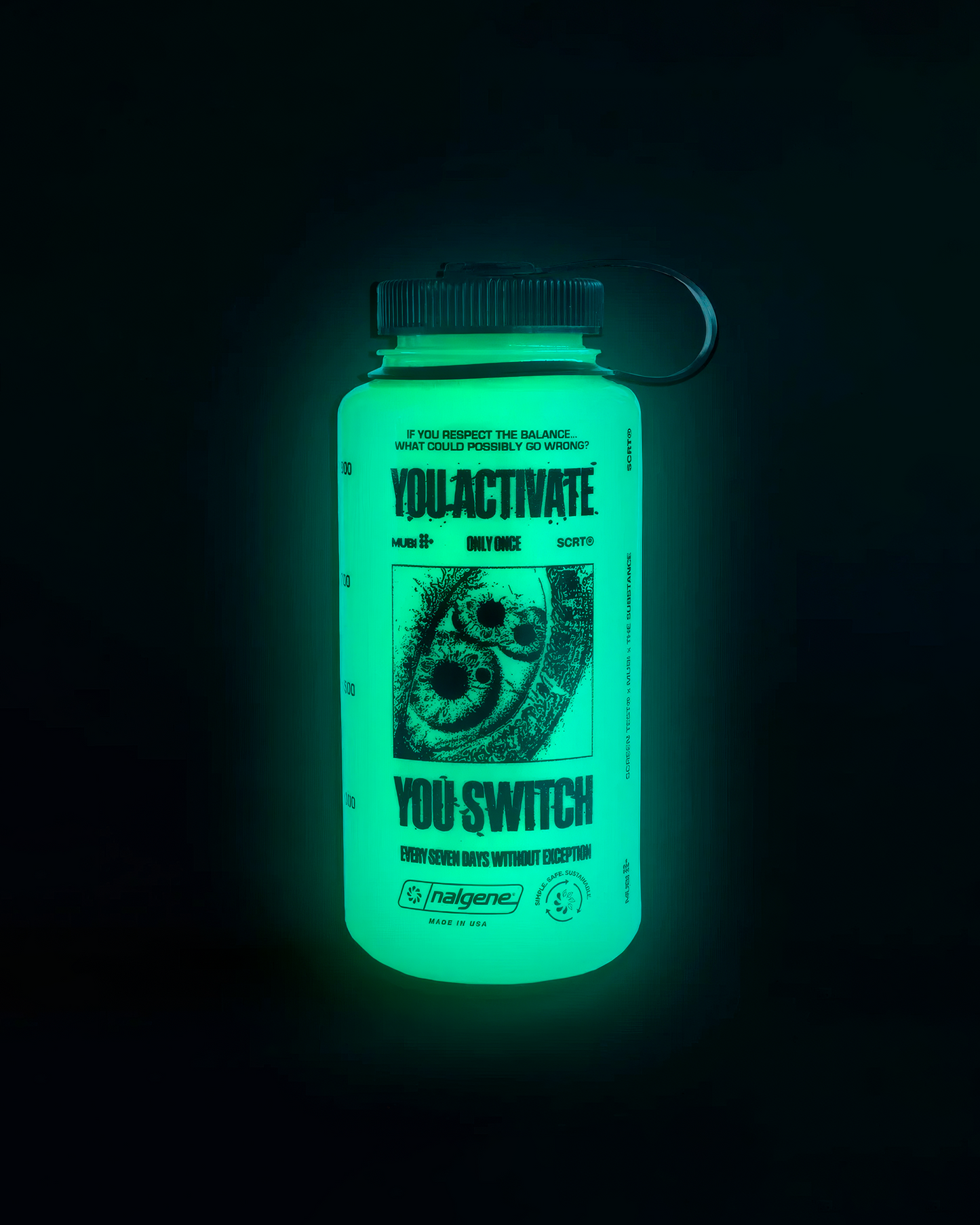 MUBI x SCRT: ACTIVATOR BOTTLE - GLOW GREEN