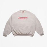 THE MASTERMIND cream Sweatshirt with "Framingham Museum of Art Massachusetts" printed on the front in red