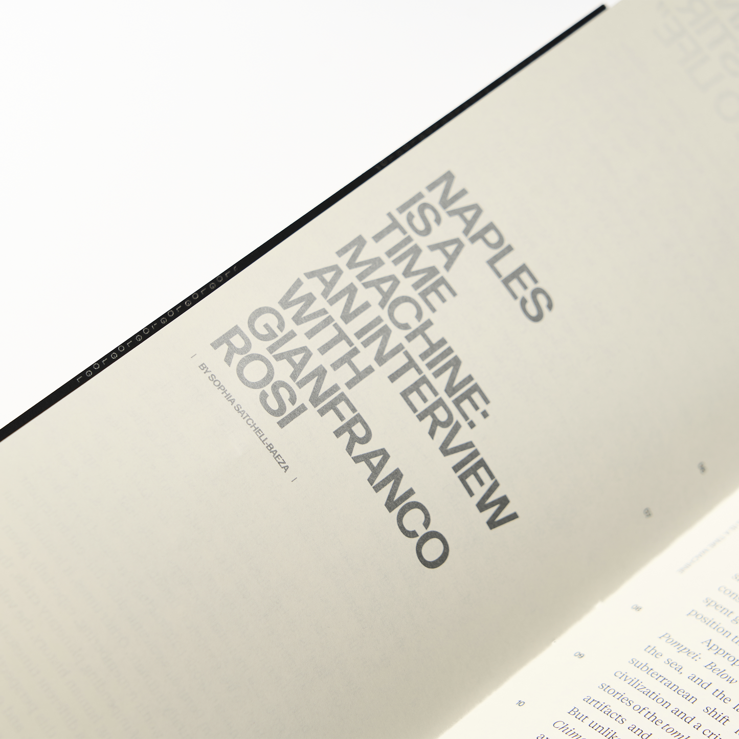 Interview with Gianfranco Rosi