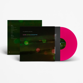 FATHER MOTHER SISTER BROTHER Vinyl record with pink disc and black and green cover on a white background
