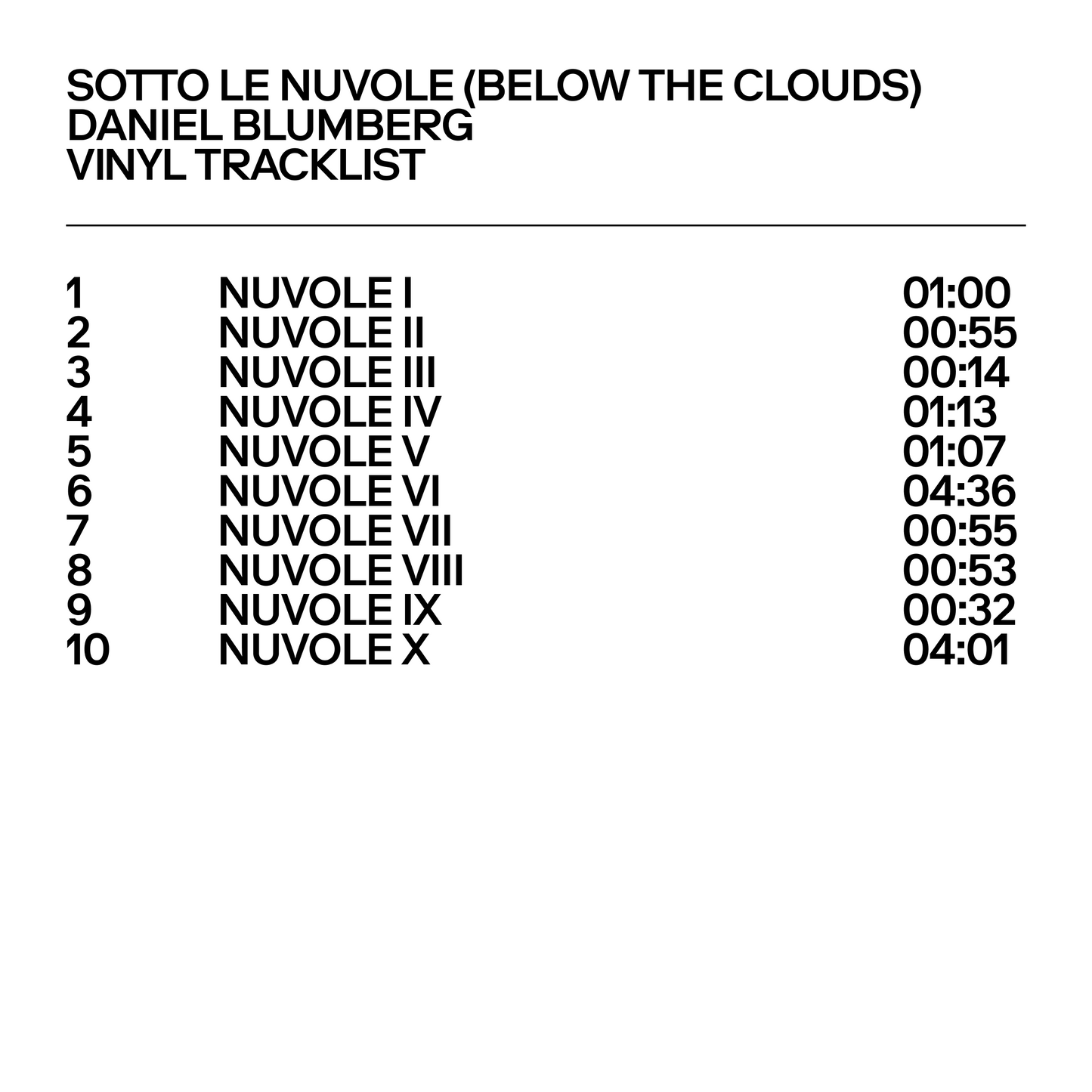 SOTTO LE NUVOLE (POMPEI: BELOW THE CLOUDS) ORIGINAL MOTION PICTURE SOUNDTRACK BUNDLE